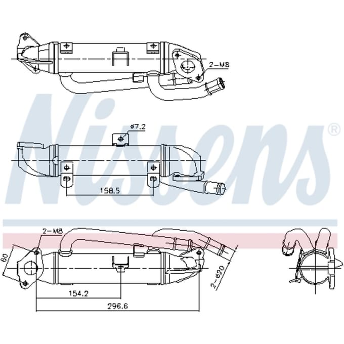 UitlaatgasRadiator NISSENS 989414