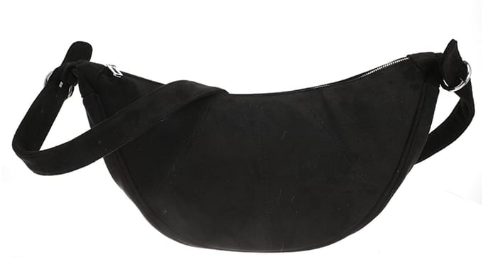 I'm Dutch - Roswell - Schoudertas - Crossebodytas - Ruim - Suede - Black