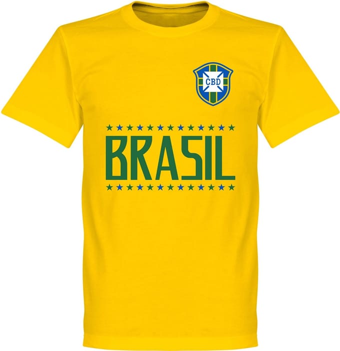Brazilië Team T-Shirt - Geel - S