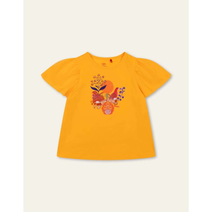 Oilily Thrive T-Shirt- maat110/5yr Blazing Oranje