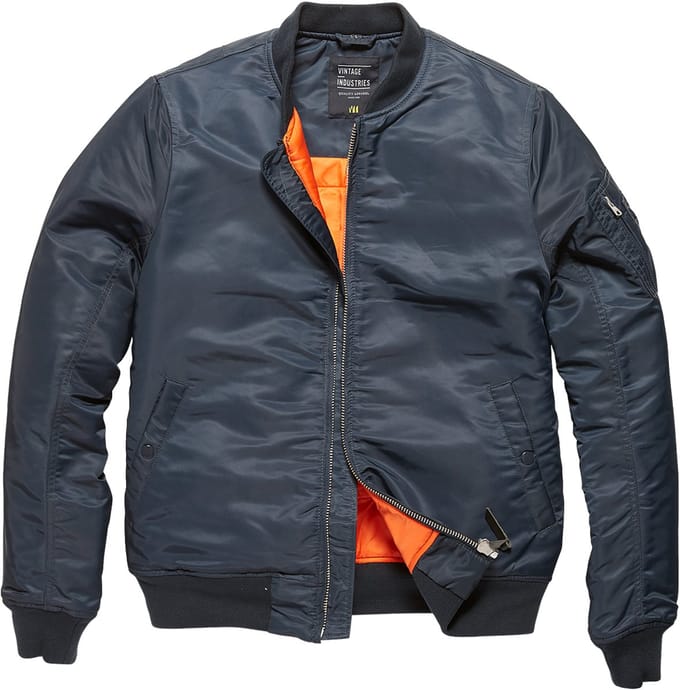 Vintage Industries Westford ma-1 bomber jack navy