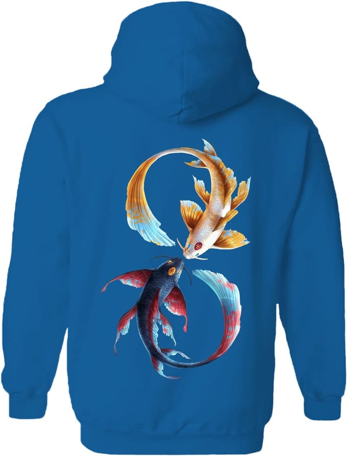 Koi Karper Eternal Bond - Fish The Coloured House Hoodie 4XL