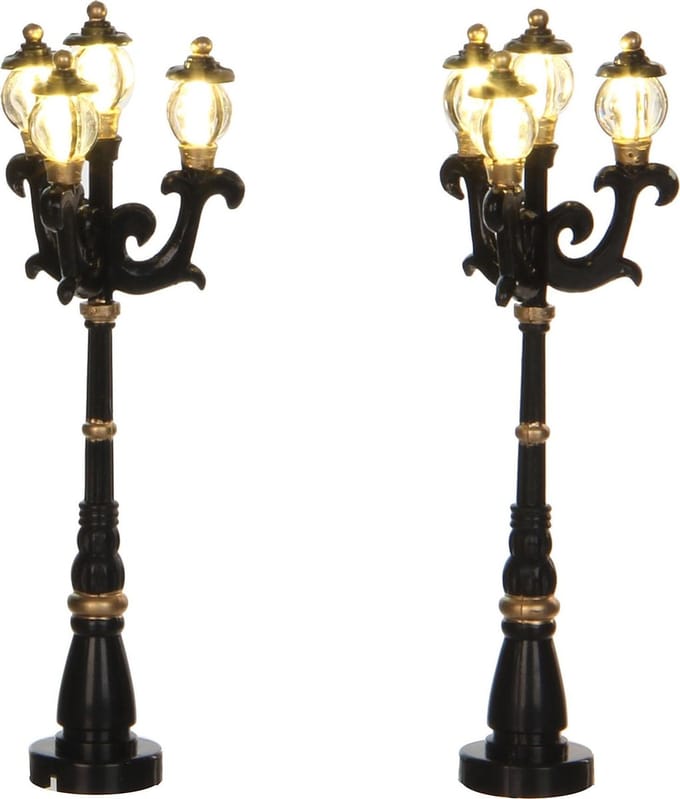 Luville - Lantern II - 2 pieces - Kersthuisjes & Kerstdorpen