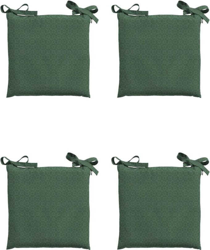Madison - Zitkussen - Universeel - 4st - 46x46cm - Outdoor Check Green