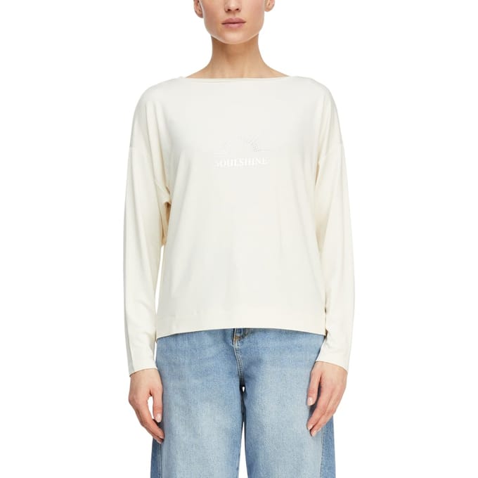Comma T-shirts Offwhite Maat: 36 | Tops Outlet | Dames | Wit