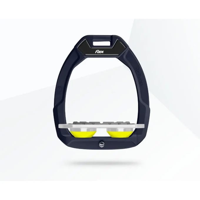 Veiligheidsspindels voor paardrijden Plat Grip Rood/Grijs/Geel Flex-On Safe-On