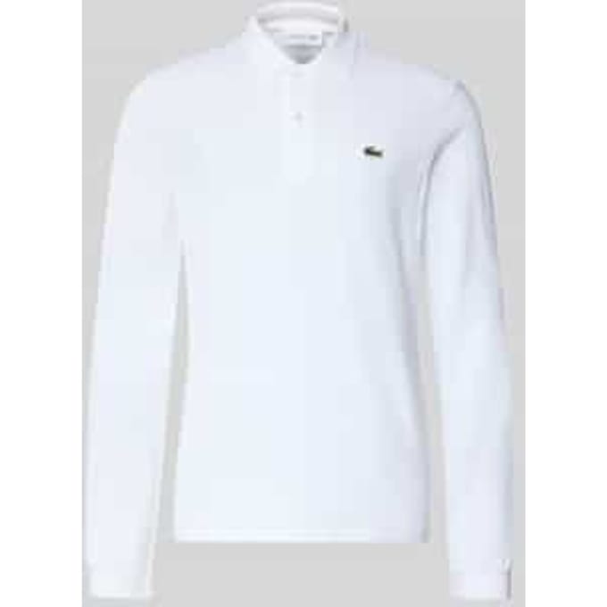 Lacoste Classic Fit polo lange mouw - wit
