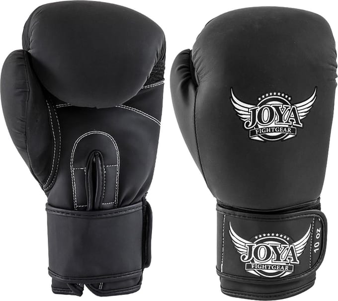 Joya Slim Fit Kickbokshandschoenen Kunstleer - Zwart - 8 oz.
