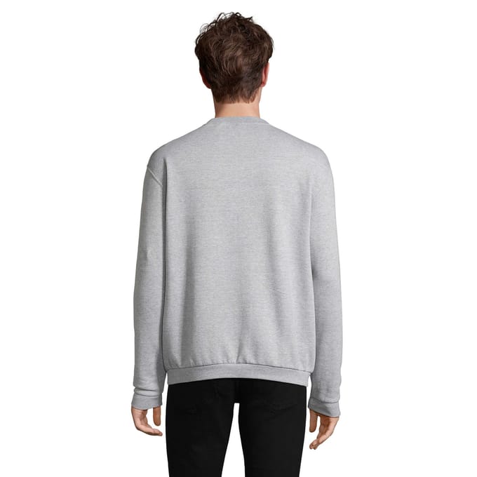SOLS Heren Spider Ronde Hals Sweatshirt (Grijze Melange)