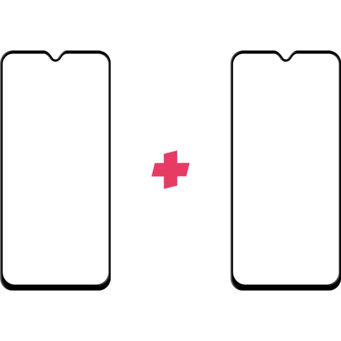 DuoPack: Xiaomi Redmi Note 8T screenprotector gehard glas Edge to Edge