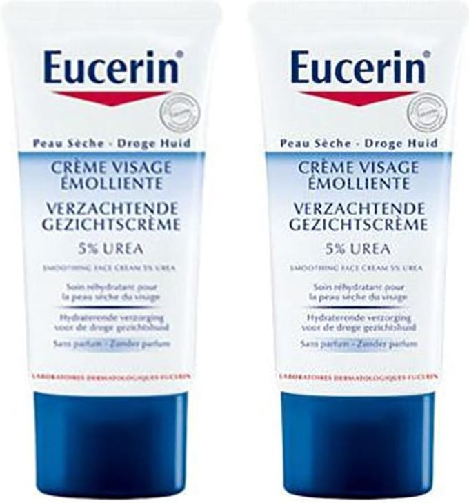 Eucerin Urea Gezichtscrème 5% Droge Huid - 2x50ml - Dagcrème
