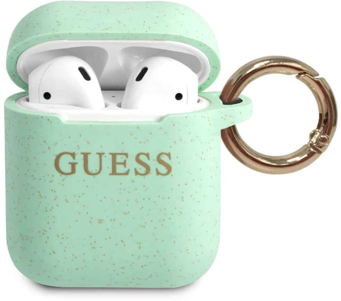 GUESS Silicone Case AirPods 1 / AirPods 2 - Groen