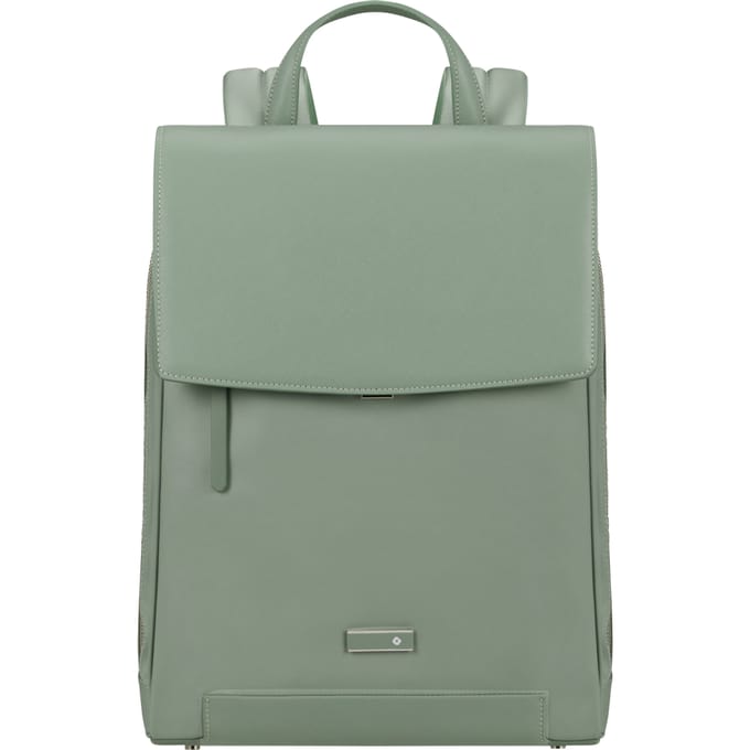 Samsonite rugzak - Zalia 3.0 backpack met flap 14 inch - Mineral green - 11,5 l