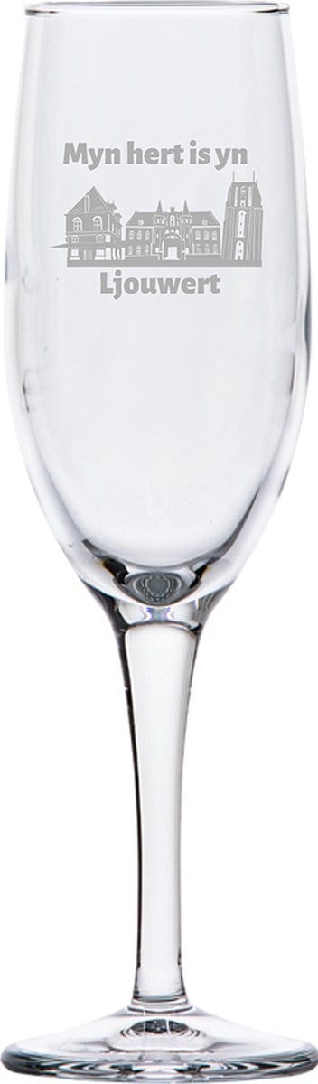 Gegraveerde Champagneglas 16,5cl Ljouwert