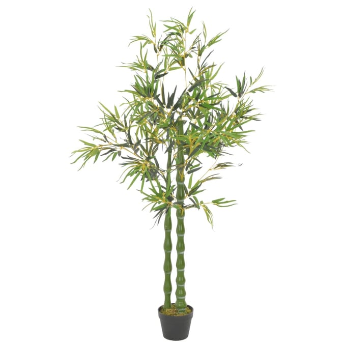 vidaXL - Kunstplant - met - pot - bamboe - 160 - cm - groen