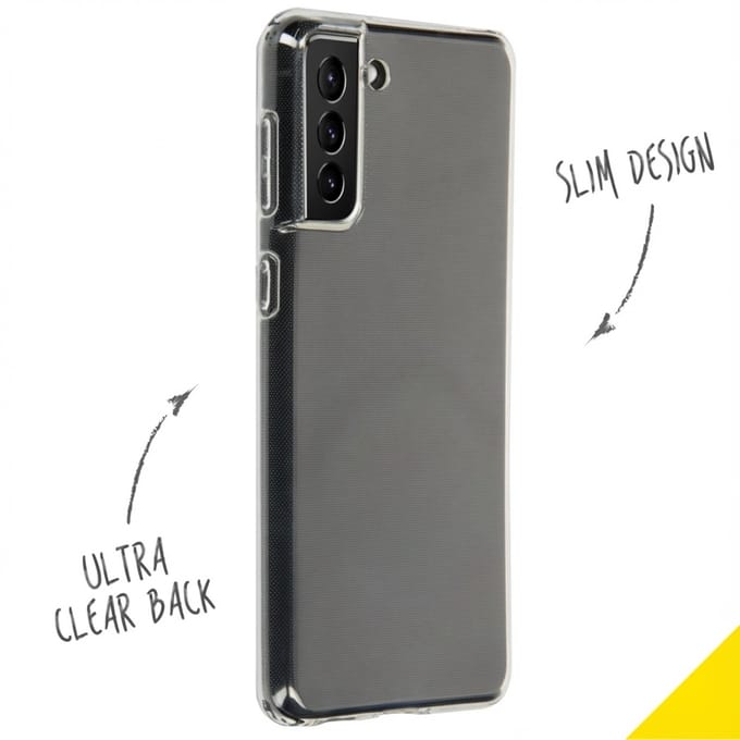 Accezz Hoesje - Geschikt voor Samsung Galaxy S21 Plus - Clear Backcover - Transparant