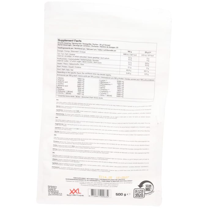 XXL Nutrition - Clear Whey Isolate - Pornstar Martini - Eiwitpoeder - 500 g