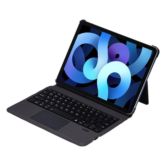 Étui de protection pour tablette avec clavier Bluetooth sans fil compatible avec iPad Pro 11 2018, 2020 et 2021 noir