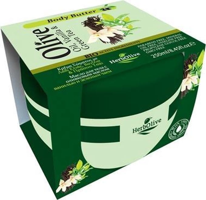 HerbOlive Body Boter *Olijfolie, Vanille & Groene Thee* 250ml