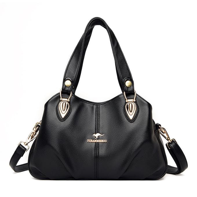 Handtas Mode Dames Handtas Hoge Kwaliteit Gerimpeld Ontwerp Dames Schoudertas black