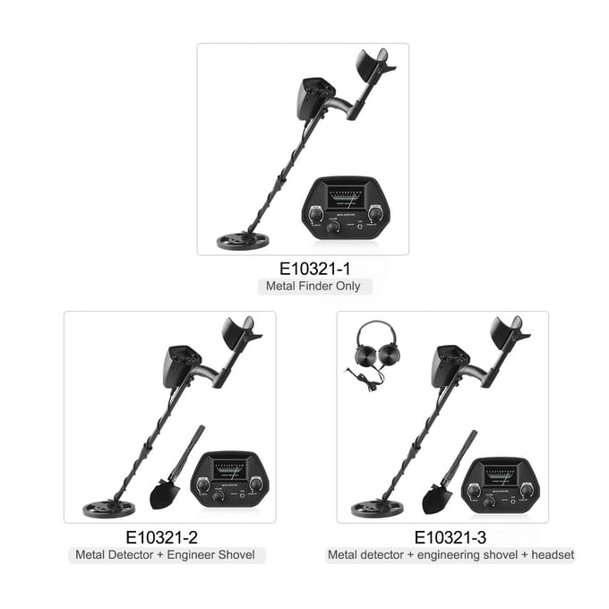 Ondergrondse metaaldetector Metaalzoeker Gouddetector Treasure Hunter Gold Digger Draagbaar metaal With Shovel