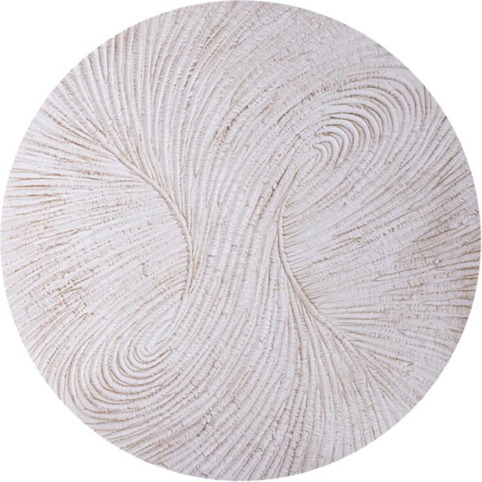 PTMD Wandpaneel Wiktor - 120x2x120 cm - MDF - Wit
