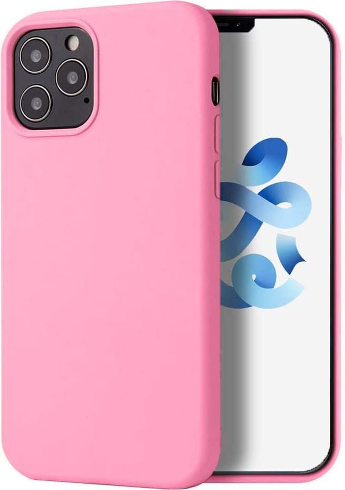 HB Hoesje Geschikt voor Apple iPhone 12 Pro Max - Roze - Siliconen Back Cover