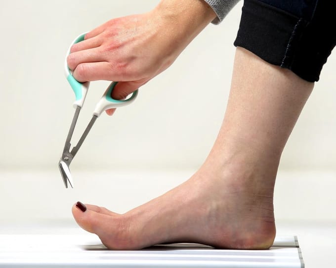 Adhome Lange teennagelknipper met lichte hoek - groen