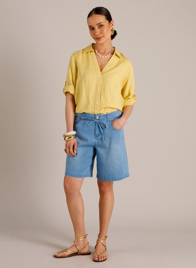 YEST Maud Bottoms - Light Denim Bleached - maat 48