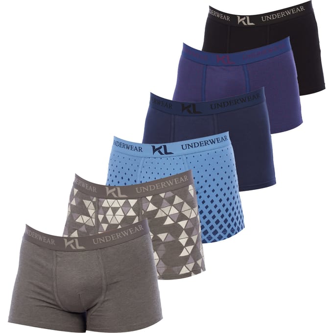 Verpakking van 6 stuks heren boxershorts KLBP6