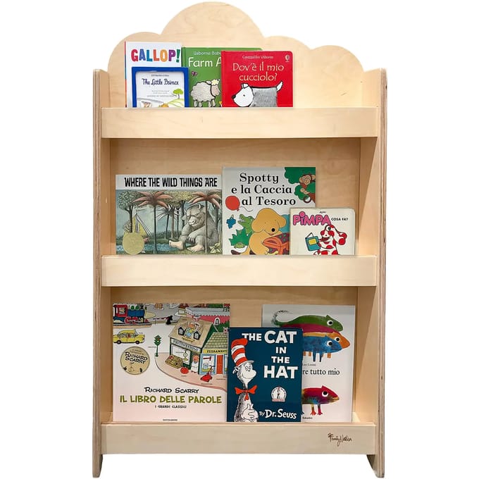 Bibliotheek met frontale opening Family Nation Montessori Cloud