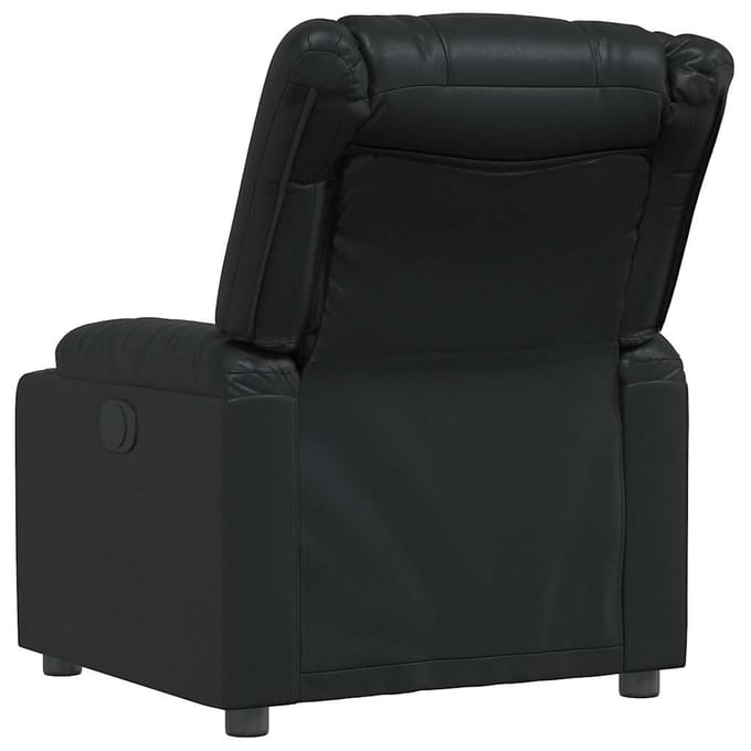 vidaXL - Fauteuil - verstelbaar - kunstleer - zwart