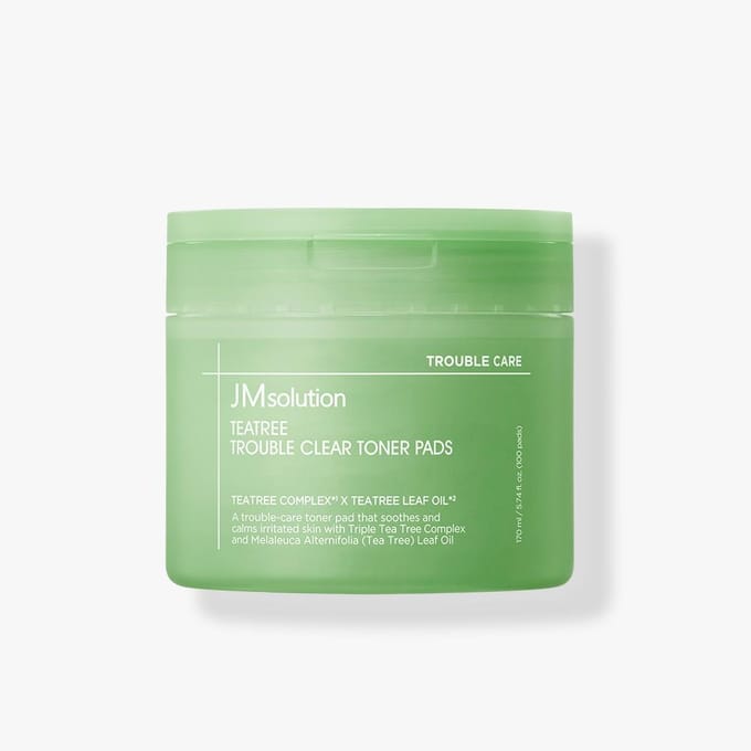 Tea Tree Trouble Clear Toner Pads 100 ea white