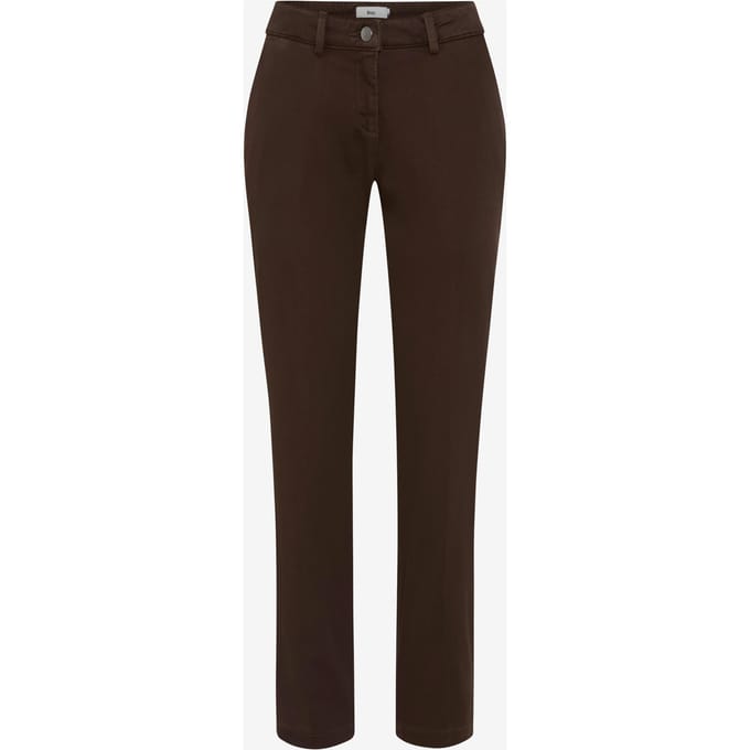 Brax Dames Chino  Style MARON S DARK CHOCOLATE, donkerbruin, maat 42