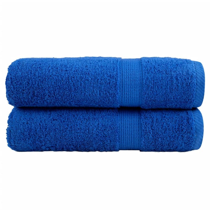 vidaXL - Badhanddoeken - SOLUND - 2 - st - 600 - g/m² - 100x150 - cm - blauw