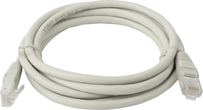 Netwerkkabel - Internetkabel - Cat6 UTP Kabel RJ45 - 1.8 Meter - Koper - Grijs