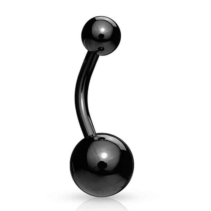 Piercing titanium basis - zwart - LMPiercings