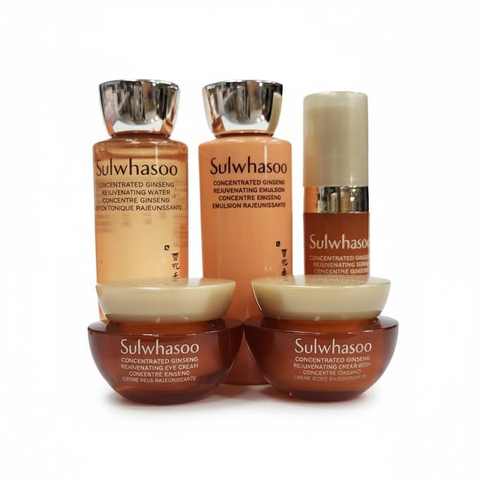 [SULWHASOO] Geconcentreerde Ginseng Anti-aging Kit (Inclusief 5 items) Steekproef 1 SET beige