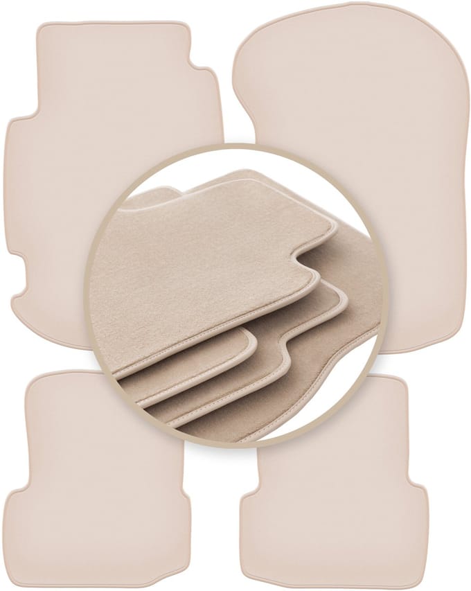 PREMIUM beige matten voor: Ford Escort MK7 hatchback, stationwagen 1995-2002