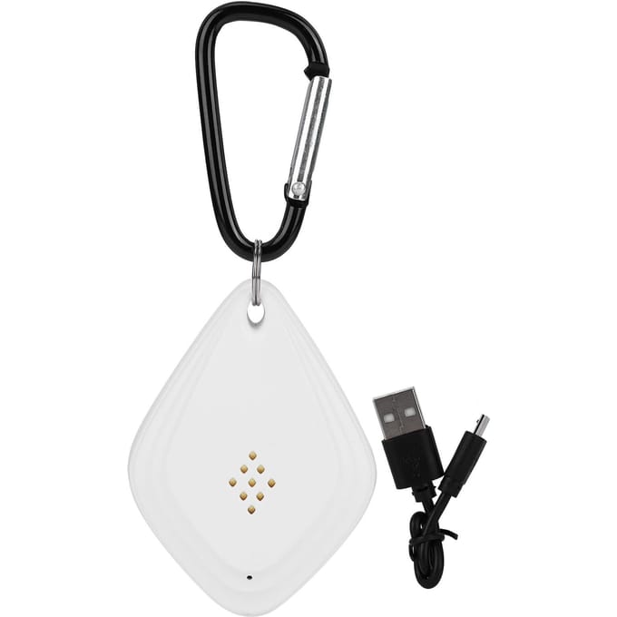 Draagbare Stille Ultrasone Muggenverjager Doder USB Insectenverjager met Ophanghaak Wit white