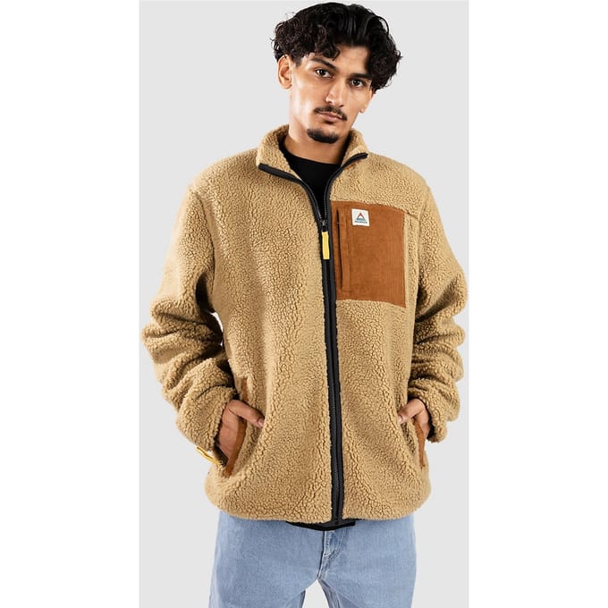 Passenger Trekker Recycled Deep-Pile Sherpa Jas bruin