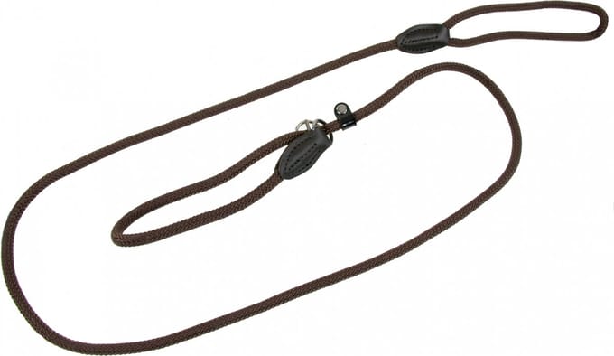 Hunter Retrieverlijn met Stop Freestyle - 8 mm x 170 cm - Bruin