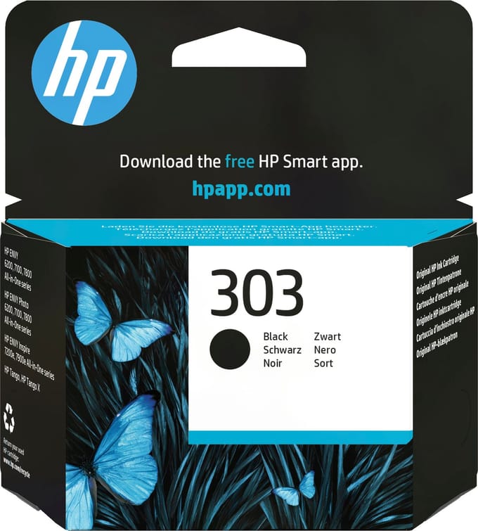 HP Inktcartridge 303 Origineel Single Zwart T6N02AE