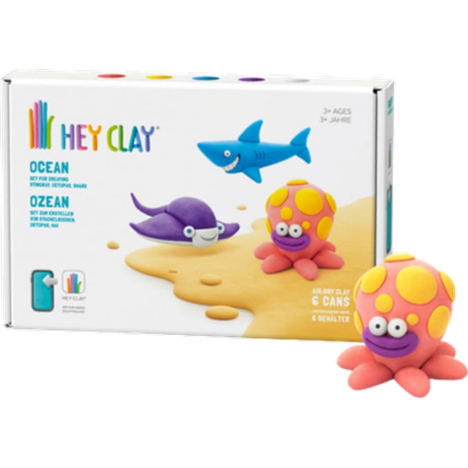 Tomy Hey Clay Oceaan Medium Boetseerset – 6 stuks