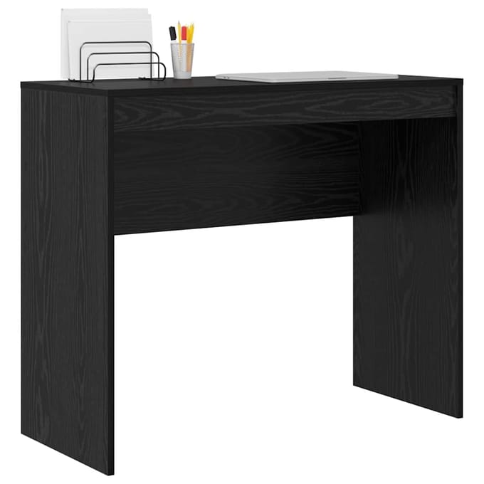 vidaXL - Bureau - Zwart - Eiken - 90 - x - 40 - x - 76 - cm