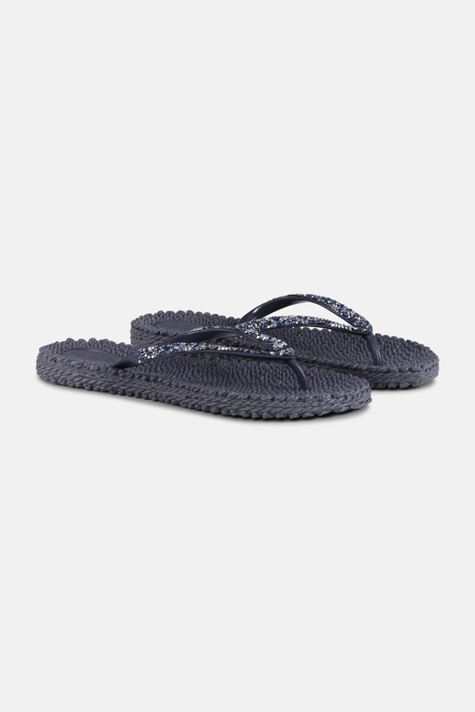 Slippers met koper mix strass steen CHEERFUL03G