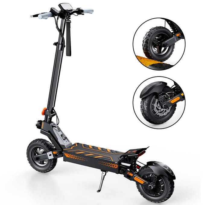 Trottinette Électrique iScooter W10, Batterie 48V 15Ah, Contrôle par Application Voltix noir