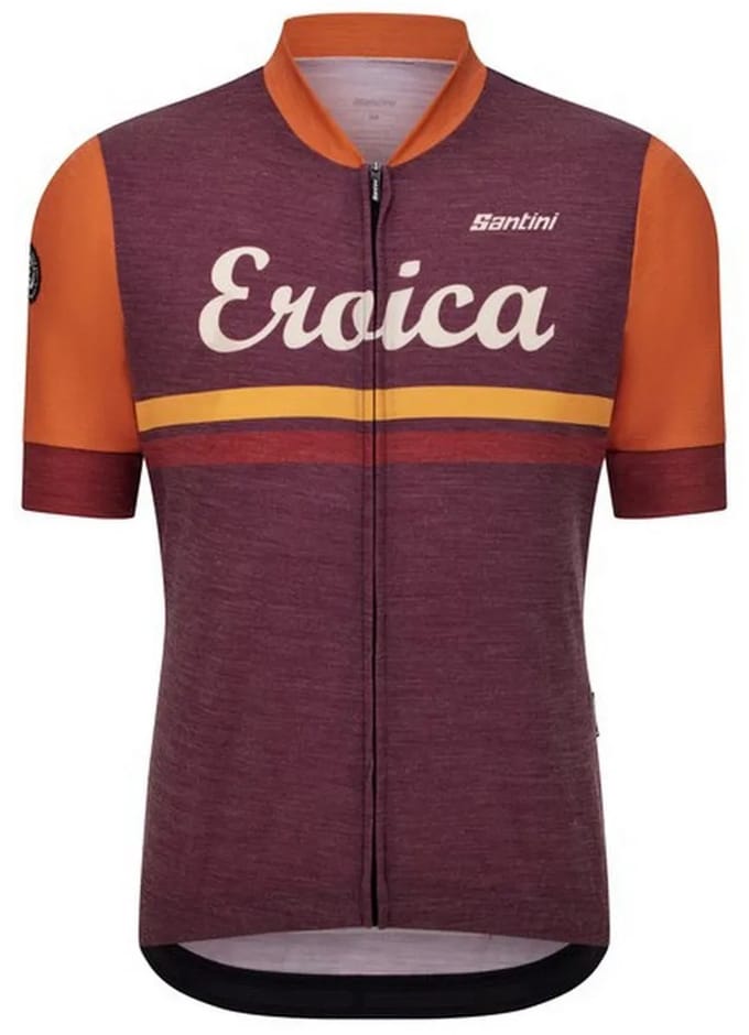 Santini Eroica Iris Korte Mouw Wielertrui Paars S Man