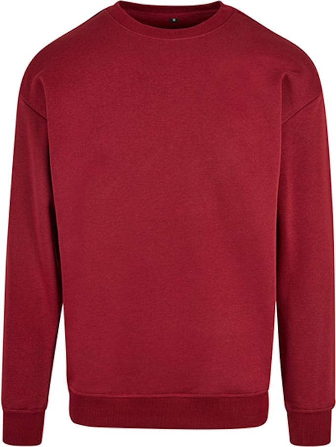 Unisex Sweater 'Crewneck' ronde hals Burgundy - S
