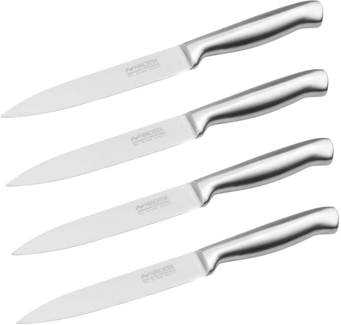 Set van 4 universele keukenmessen 24 cm volledig Nirosta Star